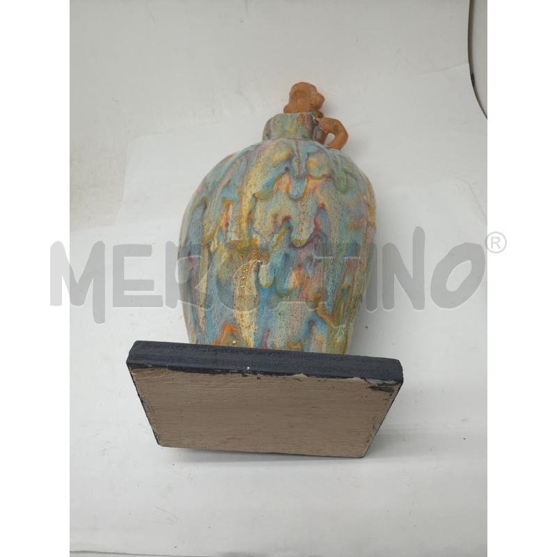 STATUETTA CERAMICA ANNI 50 DAMA SMALTO (INCOLLATA) | Mercatino dell'Usato Faenza 5
