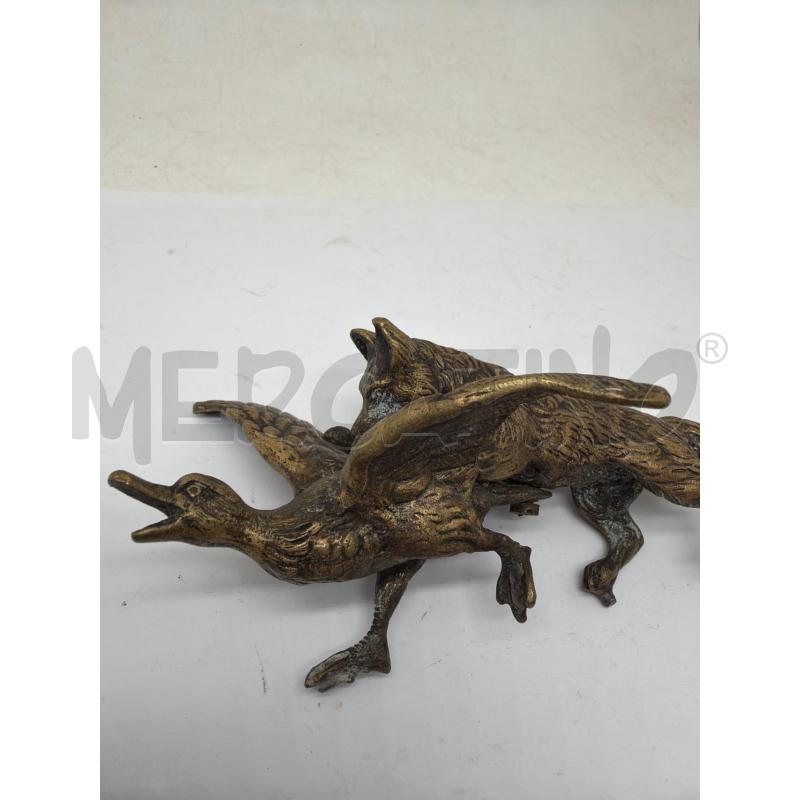 STATUETTA METALLO SCENA DI CACCIA  | Mercatino dell'Usato Faenza 2
