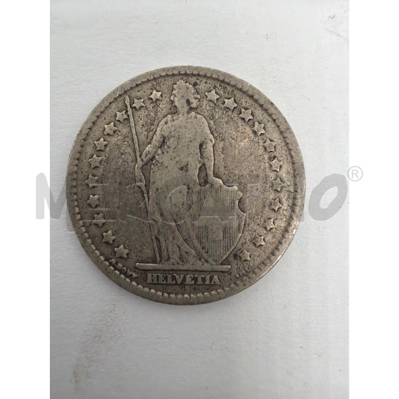 SVIZZERA 1 FRANCO 1899 ARGENTO MONETA  | Mercatino dell'Usato Faenza 1