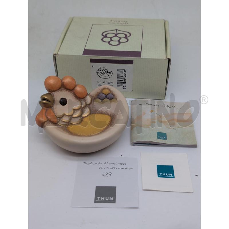 THUN CERAMICA GALLINA CIOTOLINA S916H90 | Mercatino dell'Usato Faenza 1