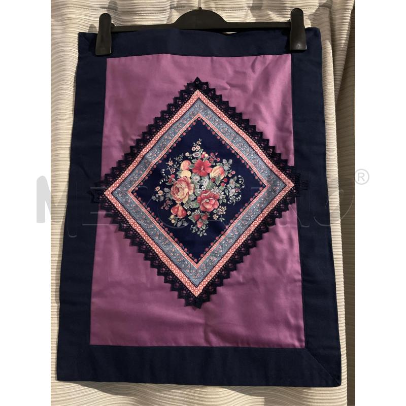 Tovagliette americane 6 pz tessuto 42 x 57 viola blu fiori