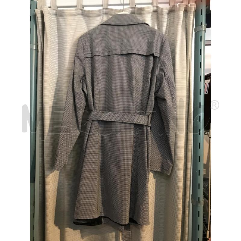 TRENCH DONNA KITANA QUADRETTI BIANCO NERO  | Mercatino dell'Usato Faenza 2