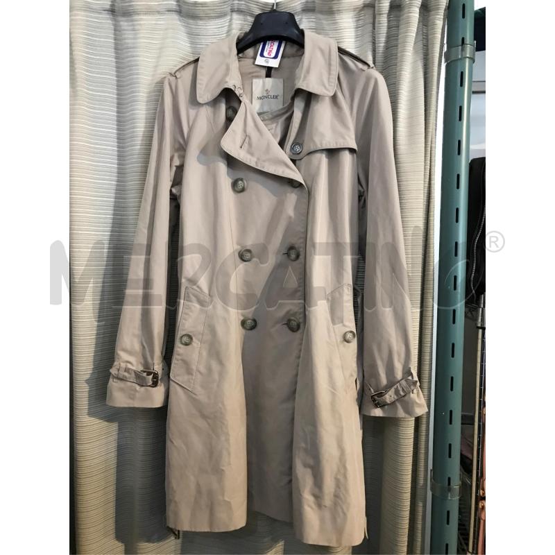 TRENCH DONNA MONCLER BEIGE TG 4 TG 44 | Mercatino dell'Usato Faenza 1
