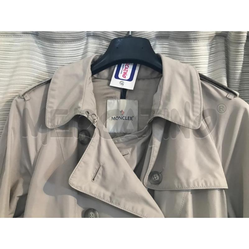 TRENCH DONNA MONCLER BEIGE TG 4 TG 44 | Mercatino dell'Usato Faenza 2
