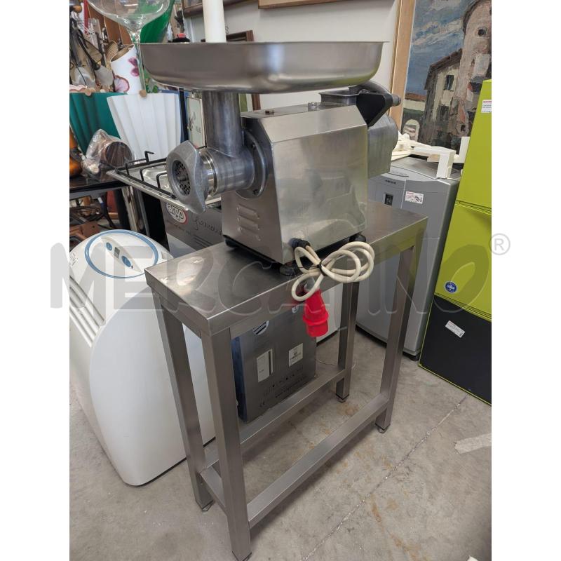 TRITA CARNE+GRATTUGIA 380V+BANCO INOX PROFESSIONALI | Mercatino dell'Usato Faenza 1