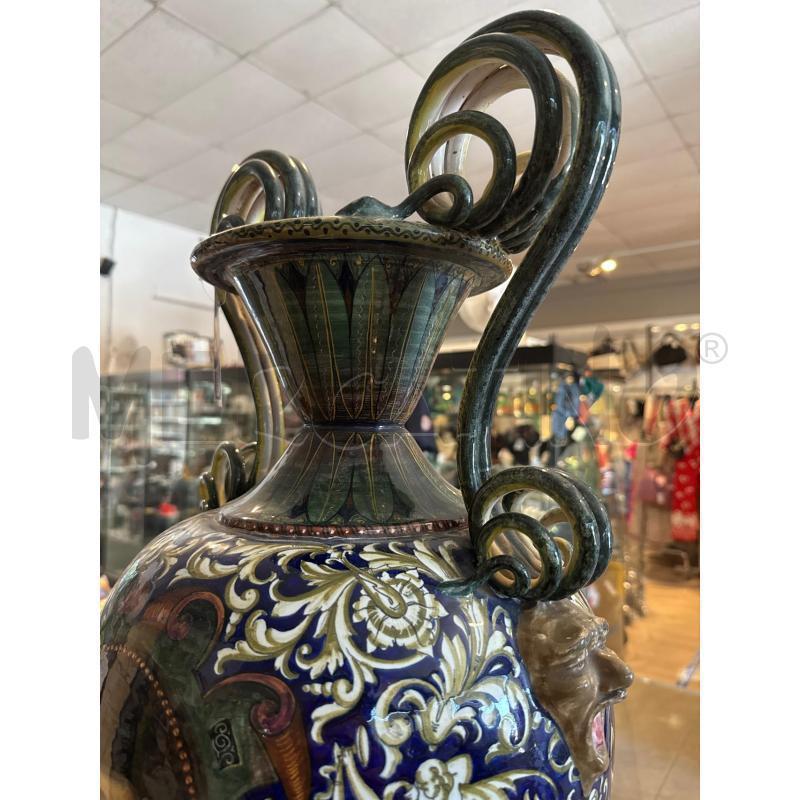 VASO CERAMICA FAENZA NUOVA CA' PIROTA GIUSEPPE FIUMI 1923-1933 ALTEZZA 80CM | Mercatino dell'Usato Faenza 2