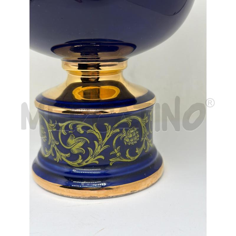 VASO CON COPERCHIO BLU ORO  | Mercatino dell'Usato Faenza 2