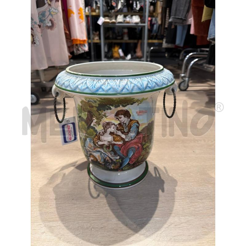 VASO ILLUSTRATO FLORENCE ITALY DUE ANELLE  | Mercatino dell'Usato Faenza 1