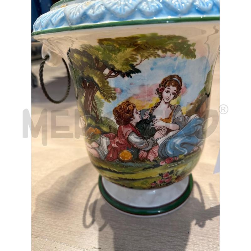 VASO ILLUSTRATO FLORENCE ITALY DUE ANELLE  | Mercatino dell'Usato Faenza 4