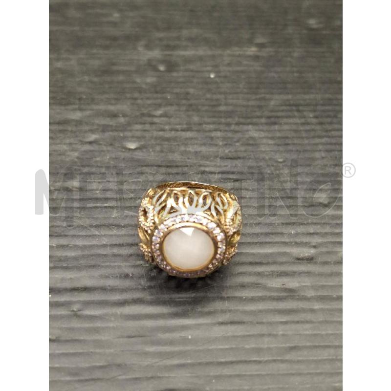 ANELLO DONNA IN ARGENTO AGATA E BRILLANTINI | Mercatino dell'Usato Lugo 1