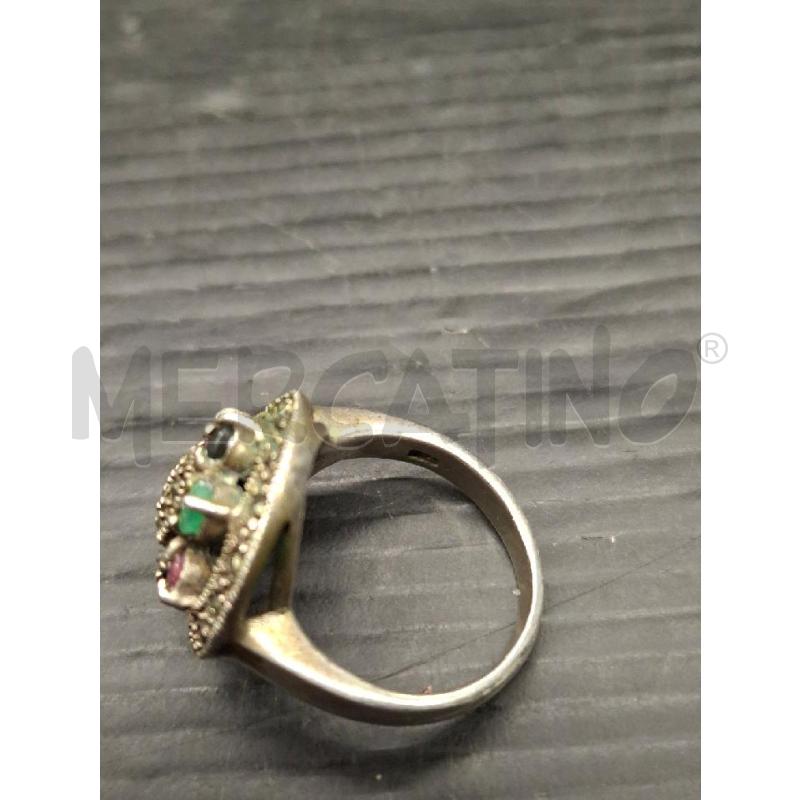 ANELLO DONNA IN ARGENTO CON FIORE | Mercatino dell'Usato Lugo 3