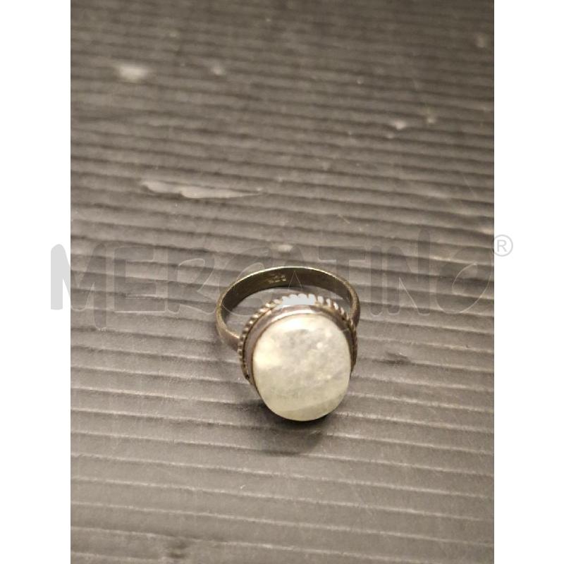 ANELLO DONNA IN ARGENTO CON PIETRA DI LUNA | Mercatino dell'Usato Lugo 1
