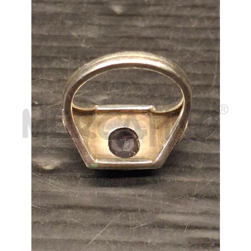 ANELLO IN ARGENTO CON GRANATO | Mercatino dell'Usato Lugo 3