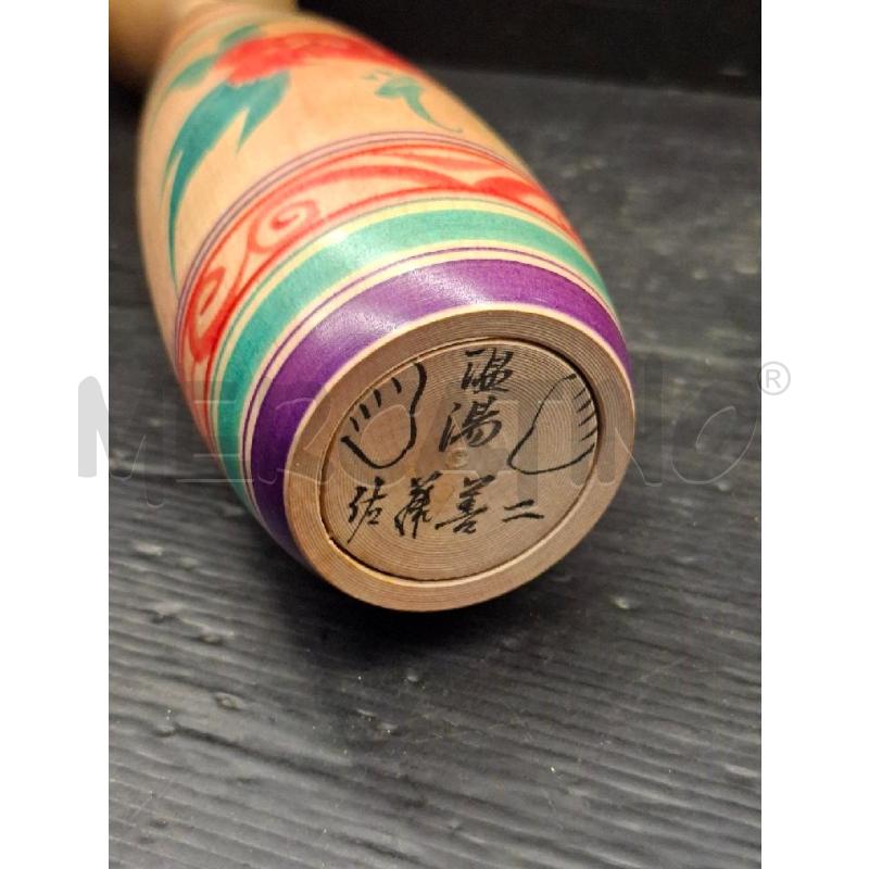 BAMBOLA GIAPPONESE IN LEGNO | Mercatino dell'Usato Lugo 3