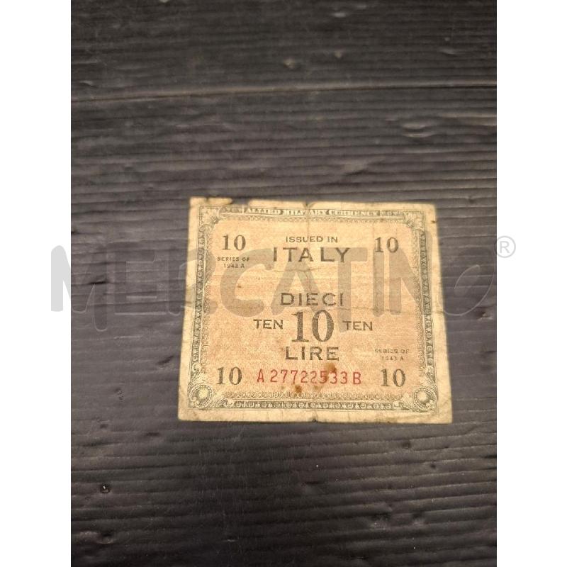 BANCONOTA 10 LIRE ANNO 1943 | Mercatino dell'Usato Lugo 1