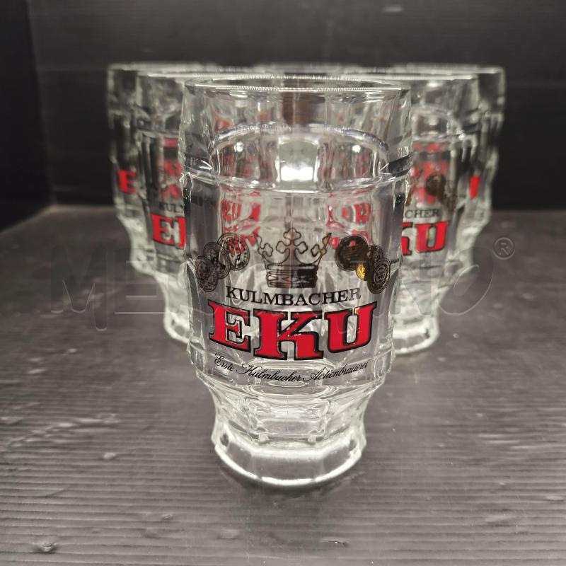 BICCHIERI PZ. 6 BIRRA EKU KULMBACHER | Mercatino dell'Usato Lugo 1