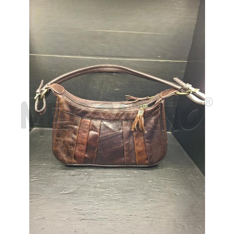 BORSA DONNA IN PELLE MARRONE 1 MANICO MARRONE | Mercatino dell'Usato Lugo 1
