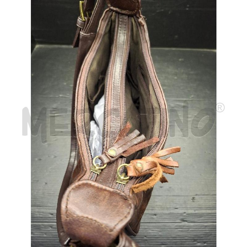 BORSA DONNA IN PELLE MARRONE 1 MANICO MARRONE | Mercatino dell'Usato Lugo 3