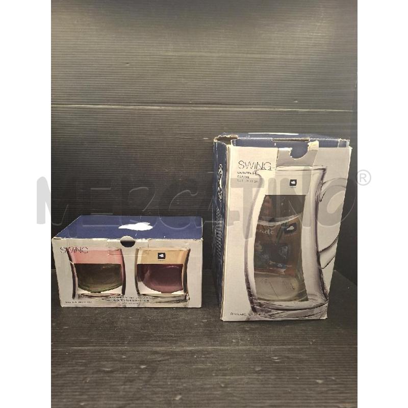 CARAFFA + 2 BICCHIERI LEONARDO | Mercatino dell'Usato Lugo 1