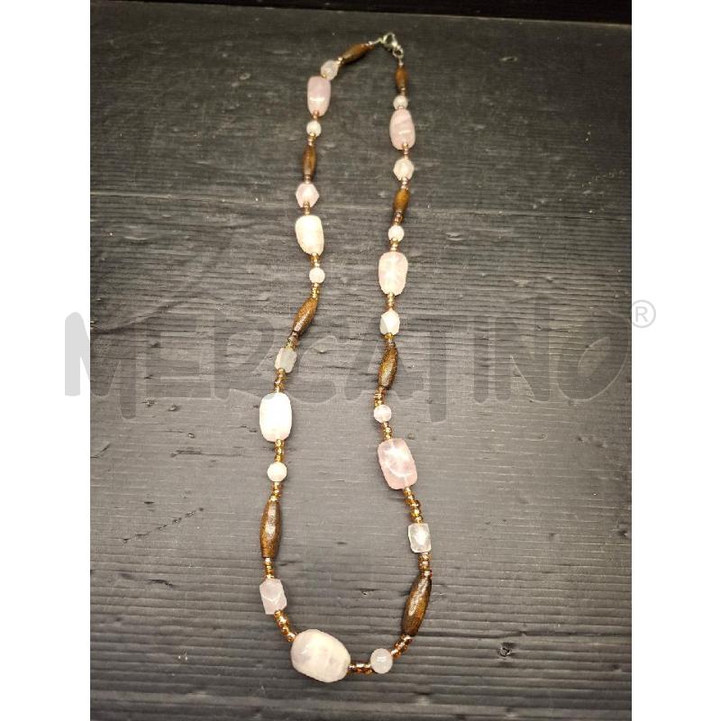 COLLANA PIETRE ROSA | Mercatino dell'Usato Lugo 1