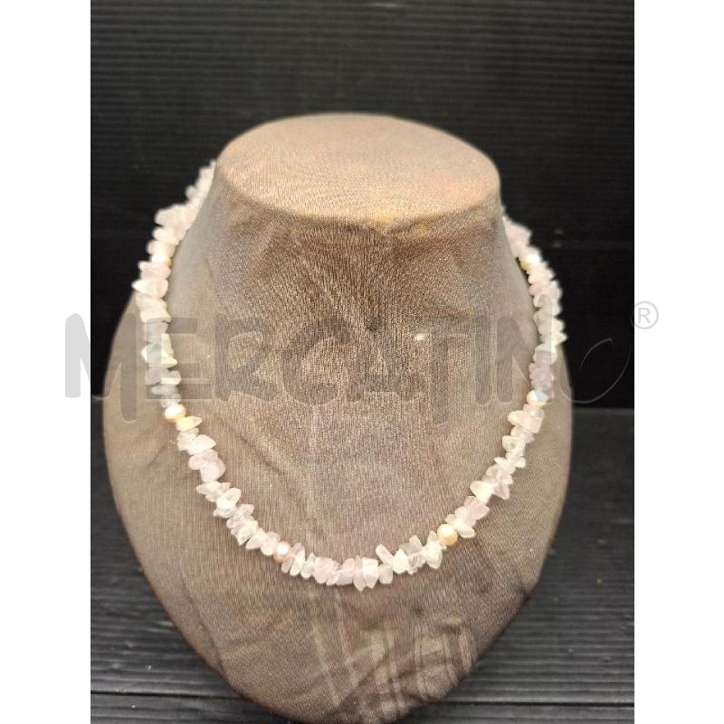 COLLANA QUARZO ROSA | Mercatino dell'Usato Lugo 1
