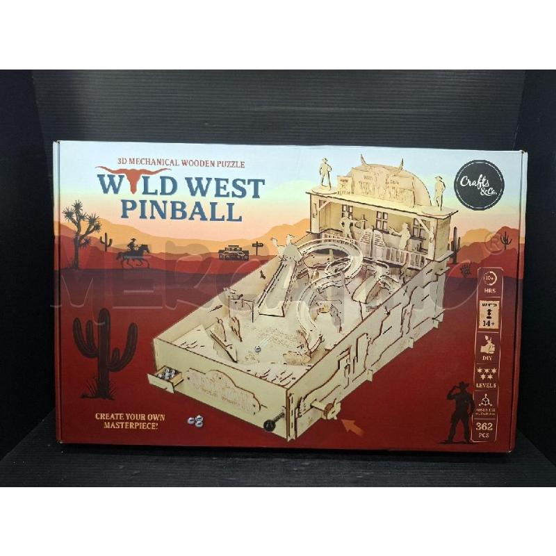 GIOCO 3D MECHANICAL WOODEN PUZZLE WILD WEST PINBALL | Mercatino dell'Usato Lugo 1