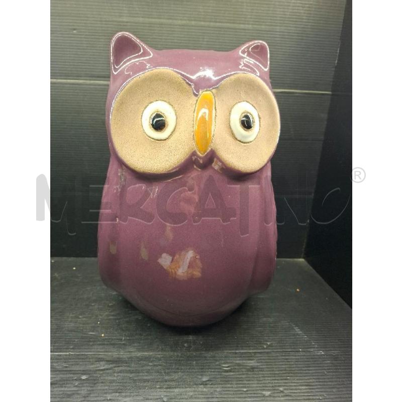 GUFO CERAMICA GRANDE VIOLA | Mercatino dell'Usato Lugo 1