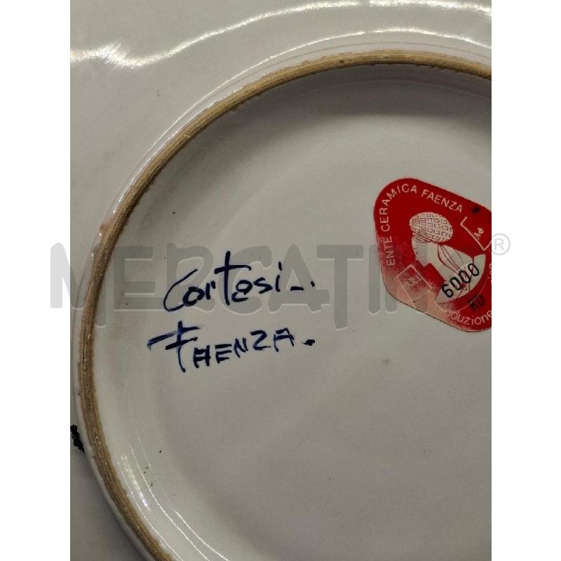 PIATTO CERAMICA CORTESI FAENZA | Mercatino dell'Usato Lugo 3