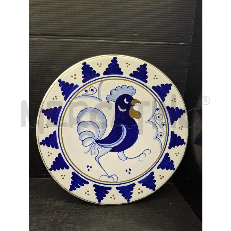 PIATTO CERAMICA FAENZA GALLO | Mercatino dell'Usato Lugo 1