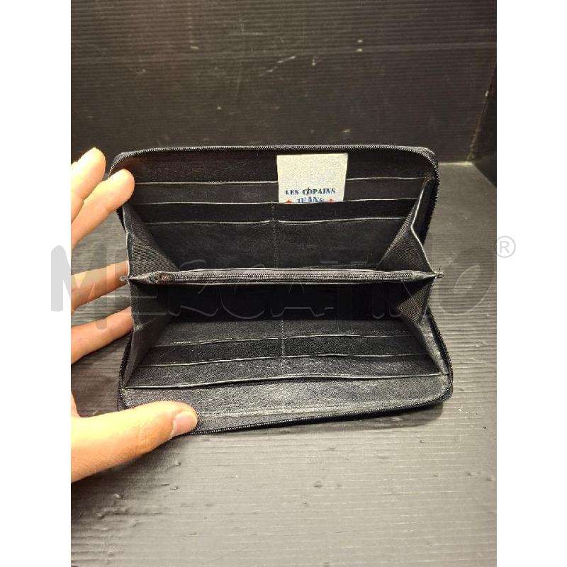 PORTA FOGLIO LES COPAINS IN PELLE NERO | Mercatino dell'Usato Lugo 3