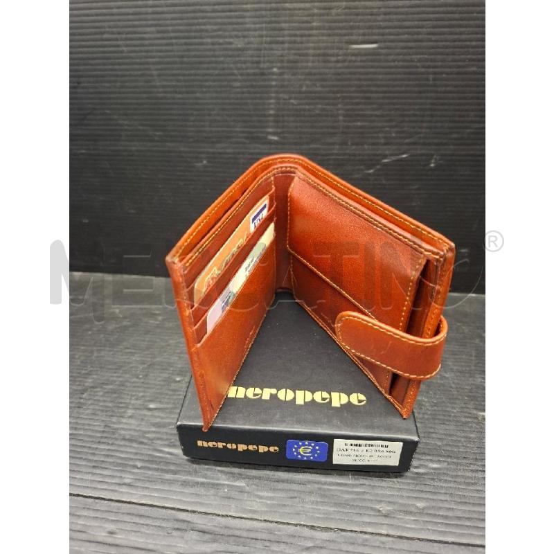 PORTA FOGLIO NEROPEPE PELLE MARRONE | Mercatino dell'Usato Lugo 2
