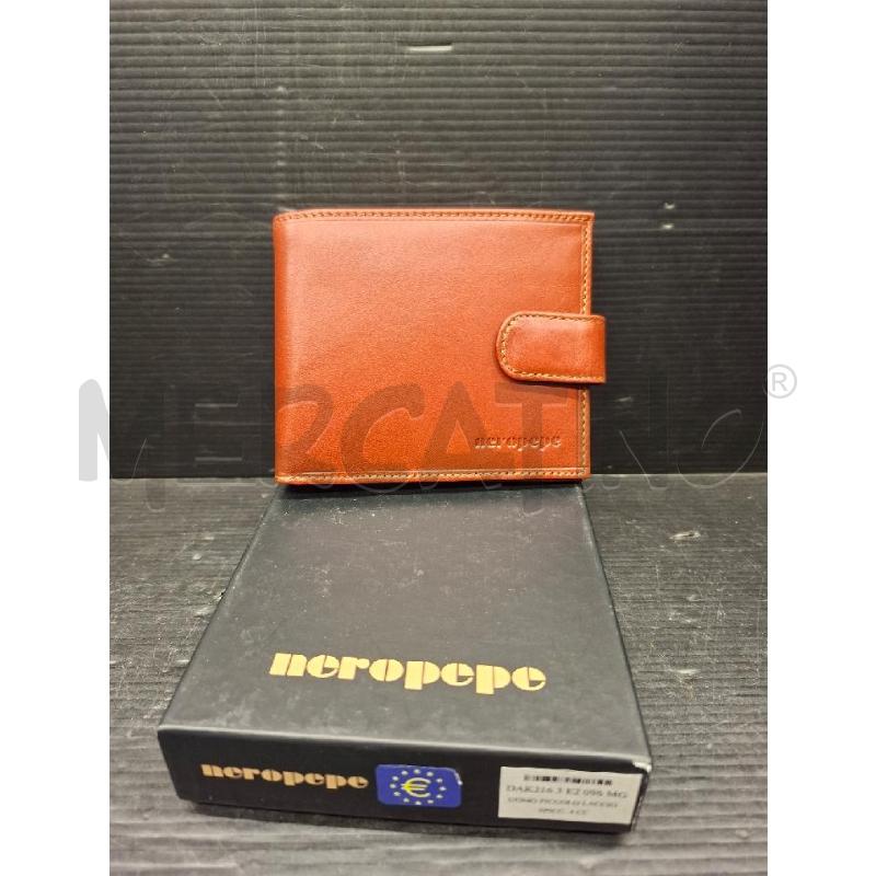 PORTA FOGLIO NEROPEPE PELLE MARRONE | Mercatino dell'Usato Lugo 1