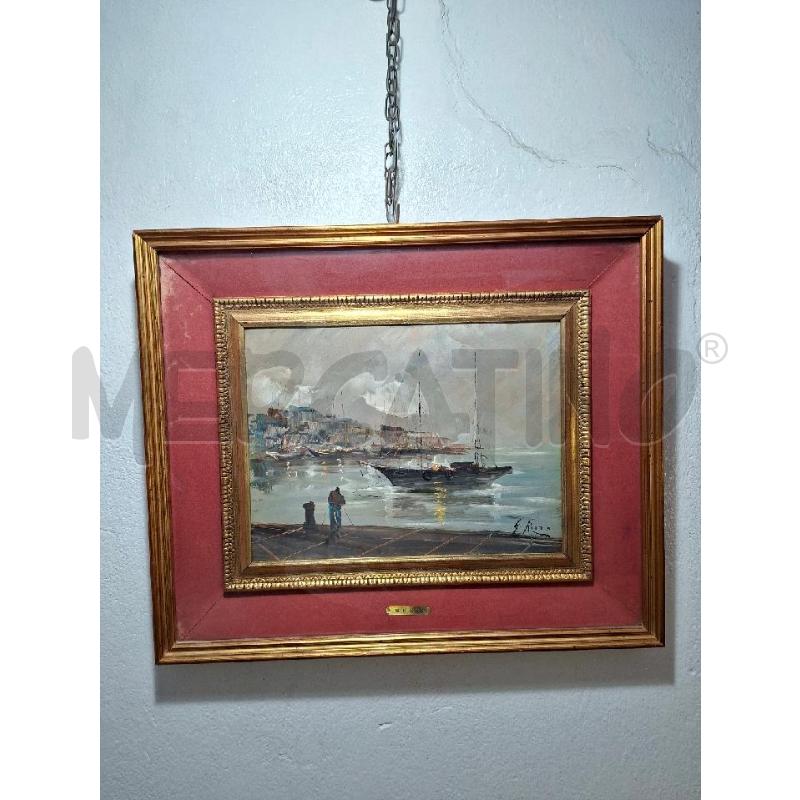 QUADRO DIPINTO G. RIZZO CORNICE DORATA | Mercatino dell'Usato Lugo 1