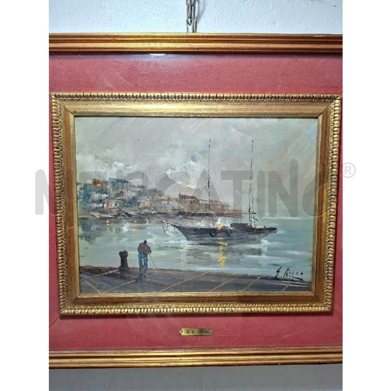 QUADRO DIPINTO G. RIZZO CORNICE DORATA | Mercatino dell'Usato Lugo 2
