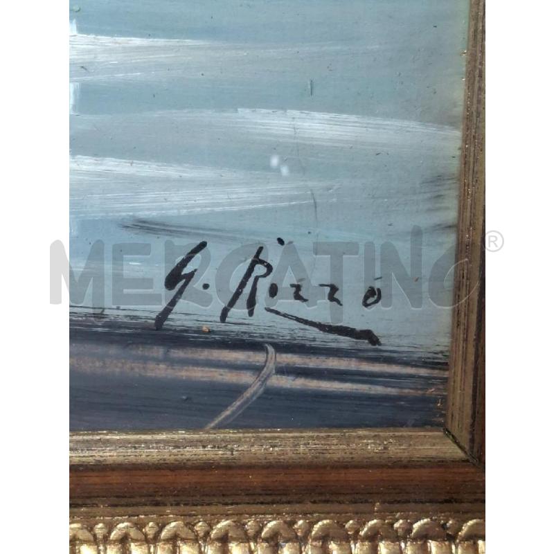 QUADRO DIPINTO G. RIZZO CORNICE DORATA | Mercatino dell'Usato Lugo 3