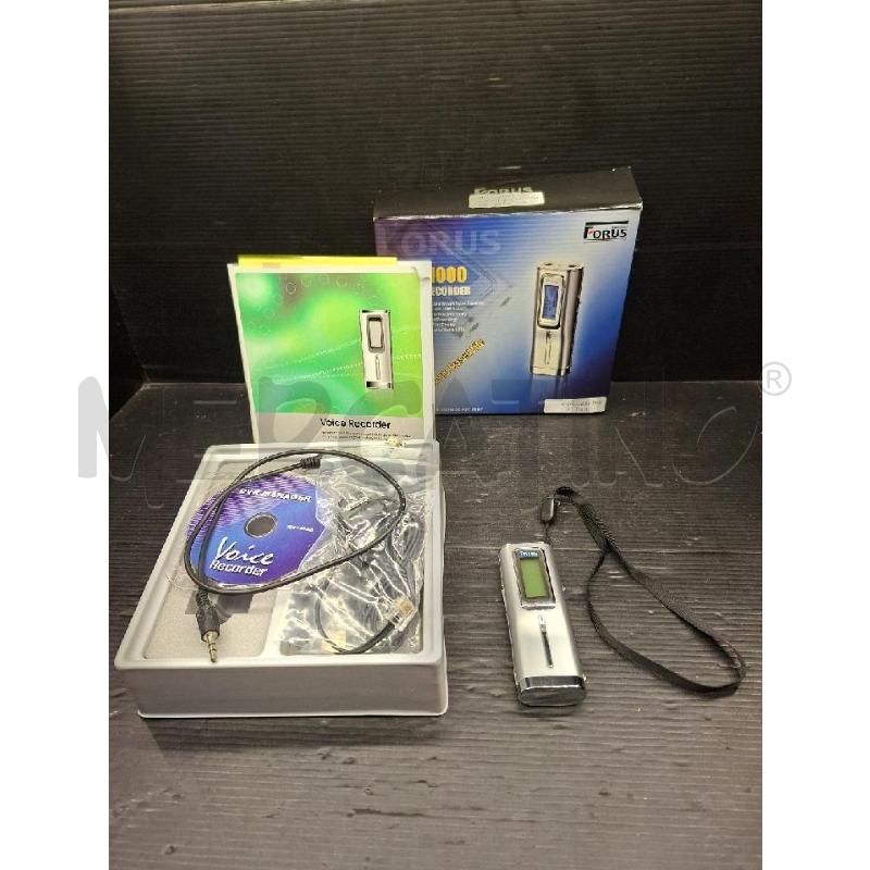 REGISTRATORE FORUS FSV-1000 VOICE RECORDER 128GB | Mercatino dell'Usato Lugo 1