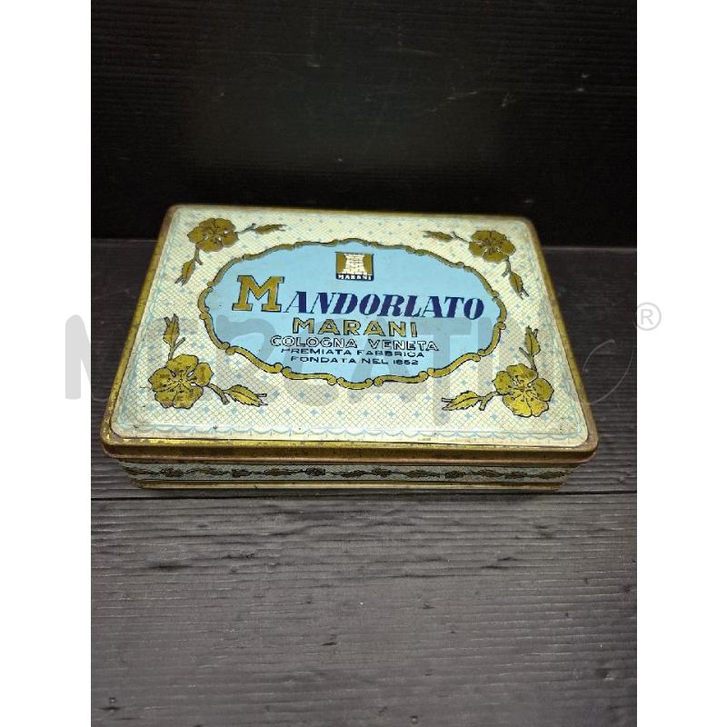 SCATOLA LATTA MANDORLATO VINTAGE | Mercatino dell'Usato Lugo 1