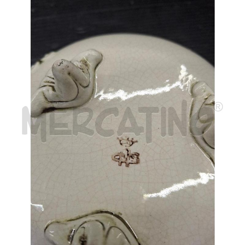 SCATOLINA CERAMICA VECCHIA CON FIORI | Mercatino dell'Usato Lugo 4