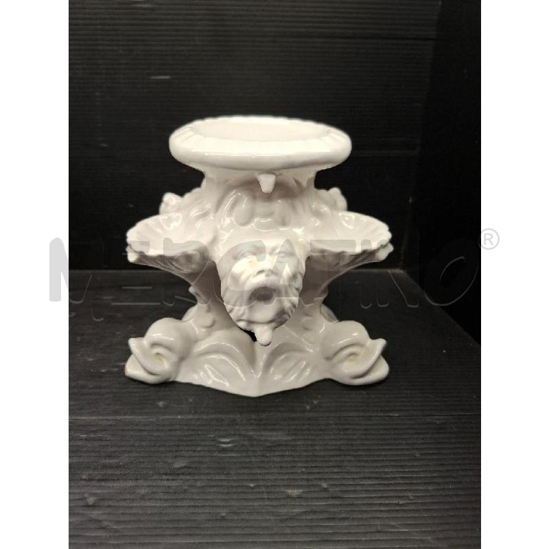 SCULTURA CERAMICA BIANCA CONCHIGLIE PESCI | Mercatino dell'Usato Lugo 1