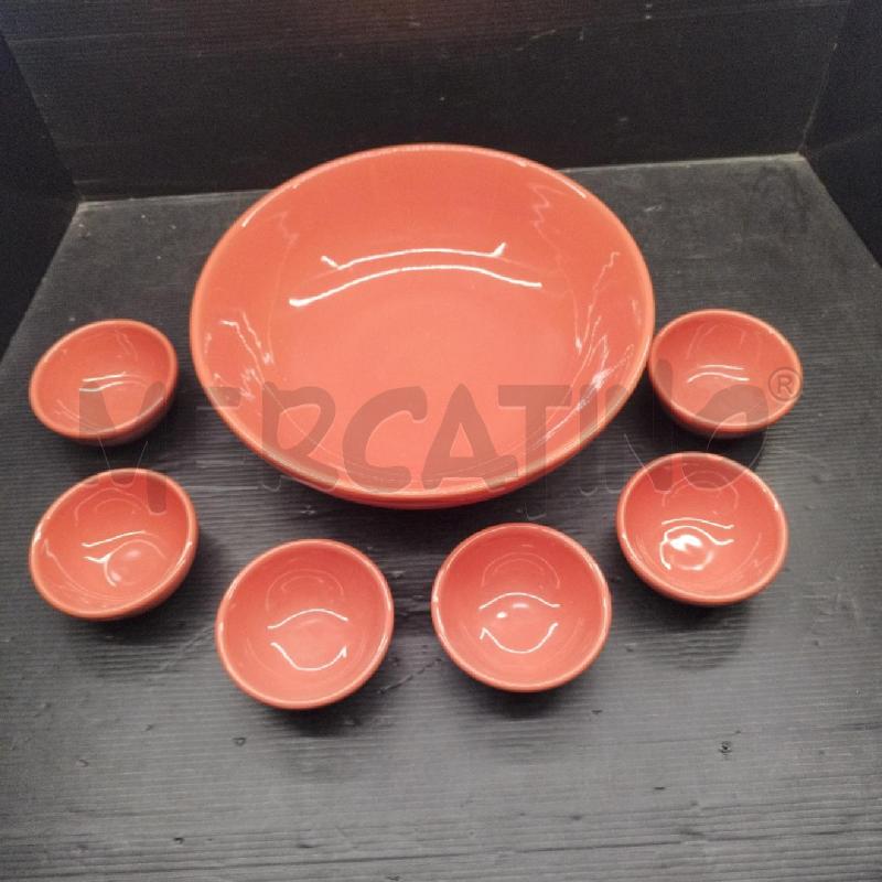 SERVIZIO DA PINZIMONIO CERAMICA ROMETTI CIOTOLA+6 CIOTOLINE | Mercatino dell'Usato Lugo 2