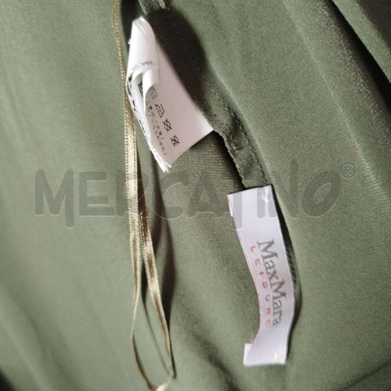 SOPRABITO DONNA MAX MARA VERDE CON CINTURA  | Mercatino dell'Usato Lugo 3