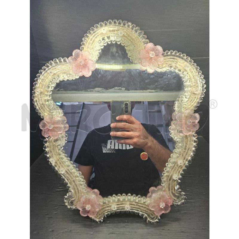 SPECCHIO CORNICE VETRO DI MURANO | Mercatino dell'Usato Lugo 1