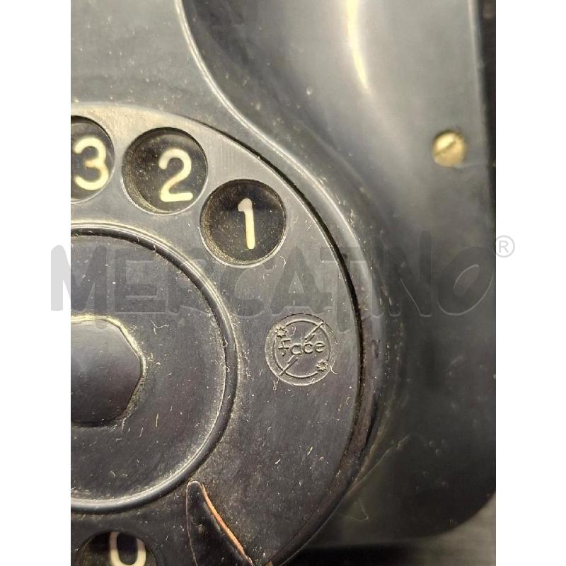 TELEFONO A ROTELLE VINTAGE IN BACHELITE NERO | Mercatino dell'Usato Lugo 3