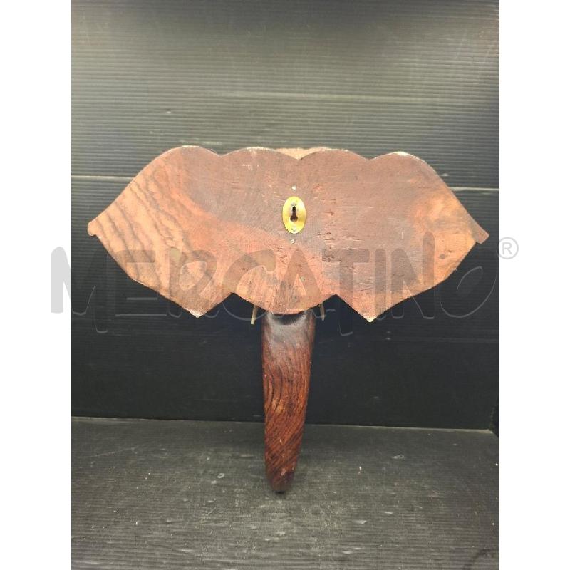 TESTA ELEFANTE IN LEGNO | Mercatino dell'Usato Lugo 2