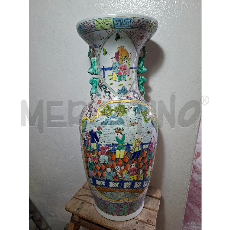 VASO CINESE PORCELLANA VECCHIO ALTEZZA 58 CM | Mercatino dell'Usato Lugo 1