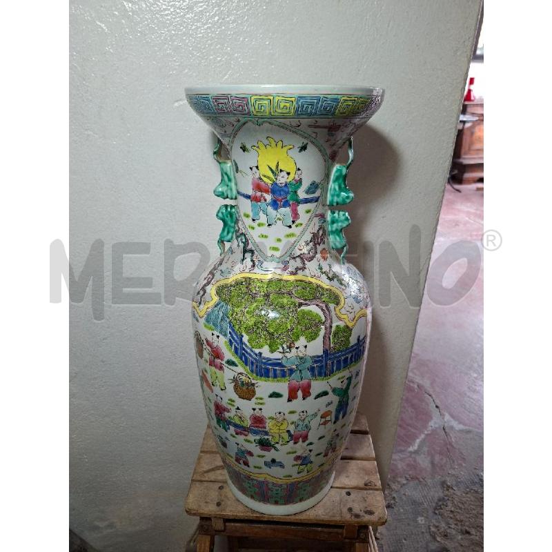 VASO CINESE PORCELLANA VECCHIO ALTEZZA 58 CM | Mercatino dell'Usato Lugo 2
