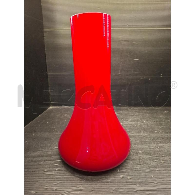 VASO VETRO ROSSO | Mercatino dell'Usato Lugo 1