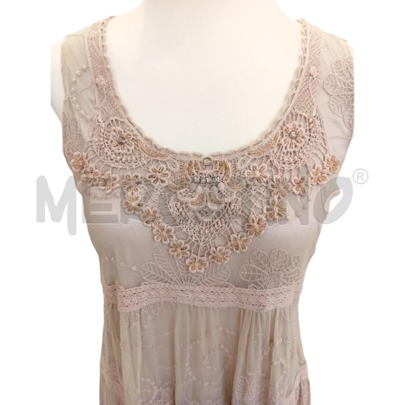 ABITO DONNA KOAN TULLE RICAMI TORTORA | Mercatino dell'Usato Cesenatico 3