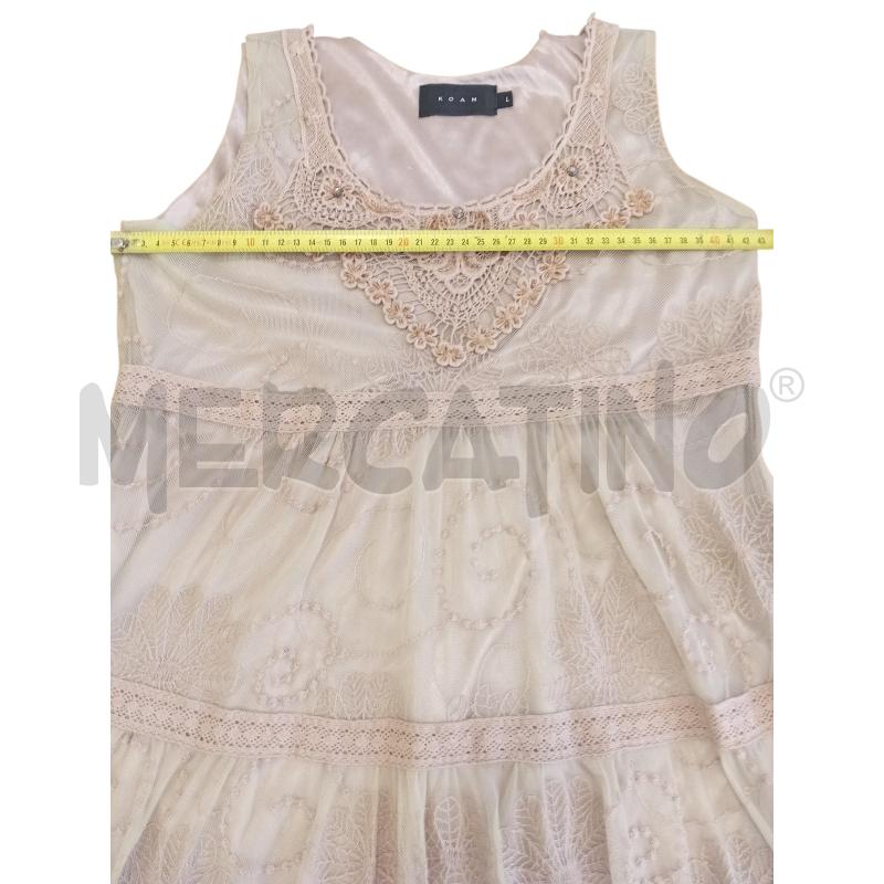 ABITO DONNA KOAN TULLE RICAMI TORTORA | Mercatino dell'Usato Cesenatico 4