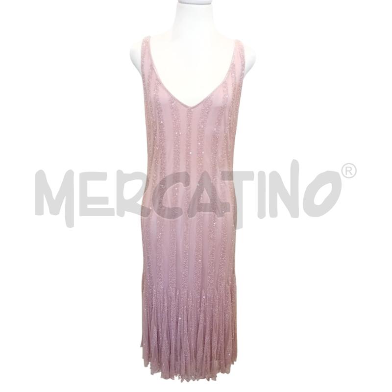 ABITO DONNA LUISA SPAGNOLI ROSA ANTICO TULLE PERLINE | Mercatino dell'Usato Cesenatico 1